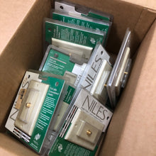 Load image into Gallery viewer, LOT OF 10 Niles One Female to Female F Connector Wall Plate F-1D (Bone)
