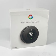 Load image into Gallery viewer, Google Nest T3018US 3rd Gen Programmable Thermostat - Mirror Black, A0013
