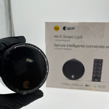 Load image into Gallery viewer, August Wi-Fi Smart Lock + Smart Keypad Matte Black 4th Gen.
