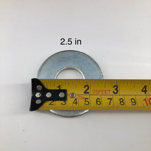 Load image into Gallery viewer, x18 Eaton Flat Washers 1" ID x 2.5" OD x 1/8" Thick - Zinc Plated
