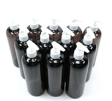 Load image into Gallery viewer, Empty, Transparent, Simple Storage Bottle With Pump, 16.9 oz/500ml (Set of 12)
