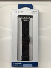 Load image into Gallery viewer, INSIGNIA Braided Nylon Band for Apple Watch 42/44/45/49mm, Adjustable Size, Blac
