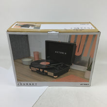 Load image into Gallery viewer, Victrola Black Rose Gold Portable Turntable Bluetooth (VSC-550BT)
