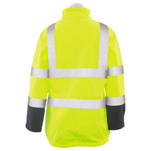 Load image into Gallery viewer, ERB 62201 W651 Women's Softshell Jacket, Lime/Black, 3X-Large
