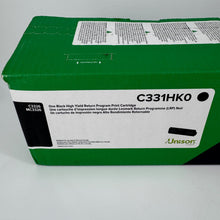 Load image into Gallery viewer, Lexmark C331HK0 Return Program 3000 Page-Yield Toner - Black
