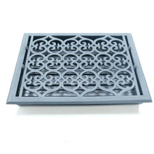 Load image into Gallery viewer, Oversized Old Victorian Bronze Floor Register-10''x14'' (11-1/8''x15'' Overall)
