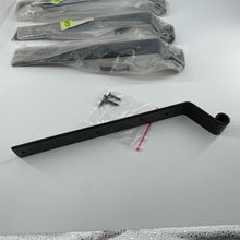 Load image into Gallery viewer, Artesano Iron Works Rectangle Strap Hinge (Offset 2" - Length 12") - Matte Black
