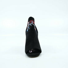 Load image into Gallery viewer, Carlos by Carlos Santana Women's Talana Embroidered Peep-Toe Booties Black 6.5 M
