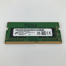 Load image into Gallery viewer, Micron 8GB DDR4 PC4-3200AA 1Rx16 SO-DIMM Laptop Memory MTA4ATF1G64HZ-3G2FA

