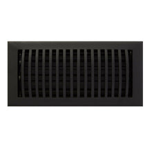 Load image into Gallery viewer, Signature Hardware Dome Floor Register w Louvers 8" x 12" (Black Powdercoat)
