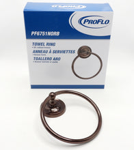Load image into Gallery viewer, ProFlo Wall Mounted Towel Ring PF6751 5-7/8" (PF6751NORB) Oil Bronze
