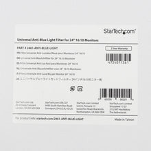 Load image into Gallery viewer, StarTech Blue Light Transparent Filter (Screen 24" 16:10) 2461-ANTI-BLUE-LIGHT
