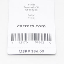 Load image into Gallery viewer, Carter's Dinosaur Casual Sneakers Size 5, 6, 7, 8, 9, 10, 12 (Navy Blue)
