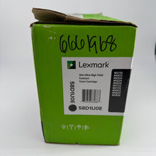 Load image into Gallery viewer, Lexmark Genuine Ultra HY Black Toner 58D1U0E OEM Original MS725 MX722 MX826
