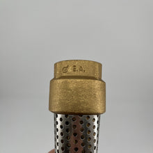 Load image into Gallery viewer, ProFlo 1" Brass Foot Valve with Stainless Steel Filter - PFXBFVG
