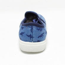 Load image into Gallery viewer, Carter's Dinosaur Casual Sneakers Size 5, 6, 7, 8, 9, 10, 12 (Navy Blue)
