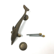 Load image into Gallery viewer, Door Knocker - Dolphin - Antique Brass (151-AB)
