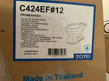 Load image into Gallery viewer, TOTO C424EF#12 Promenade Elongated Bowl, Sedona Beige
