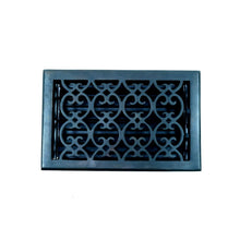 Load image into Gallery viewer, Signature Hardware Floor Register Solid Dark Bronze w/Louver Style 6" x 10"
