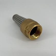 Load image into Gallery viewer, ProFlo 1" Brass Foot Valve with Stainless Steel Filter - PFXBFVG
