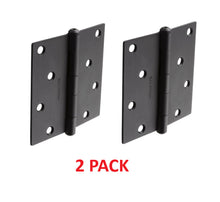 Load image into Gallery viewer, 2 PACK Baldwin 9BR7028-010 Reserve Square Corner Door Hinge 4" (Satin Black)
