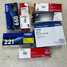 Load image into Gallery viewer, LOT of 7 Canon and other  Toner Cartridges FOR PARTS!
