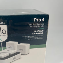 Load image into Gallery viewer, Arlo - Pro 4 Spotlight Camera Security Bundle - Black NEW! SEALED!
