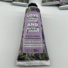 Load image into Gallery viewer, Pack of 8 Love Beauty And Planet Hand Lotion 1oz (Argan Oil &amp; Lavender)
