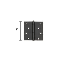 Load image into Gallery viewer, 2 PACK Baldwin 9BR7028-010 Reserve Square Corner Door Hinge 4" (Satin Black)
