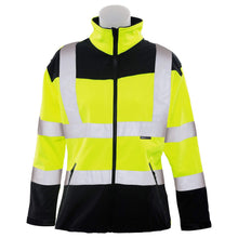 Load image into Gallery viewer, ERB 62201 W651 Women's Softshell Jacket, Lime/Black, 3X-Large
