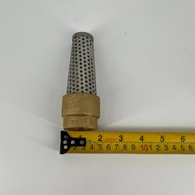 Load image into Gallery viewer, ProFlo 1" Brass Foot Valve with Stainless Steel Filter - PFXBFVG

