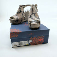 Load image into Gallery viewer, Carlos by Carlos Santana Women's Marcia Heeled Wedge Sandal Animal Print 9 M
