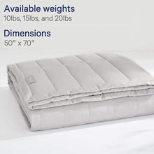 Load image into Gallery viewer, Casper Sleep Weighted Blanket, 15 lbs, Gray
