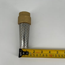 Load image into Gallery viewer, ProFlo 1" Brass Foot Valve with Stainless Steel Filter - PFXBFVG
