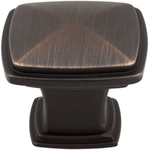 Load image into Gallery viewer, Jeffrey Alexander 1091AB Milan Plain Square Knob, Brass/Antique Brass
