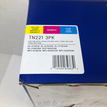 Load image into Gallery viewer, TN221 3PK 221 Brother Cyan Magenta Toner Cartridge Set - NO YELLOW
