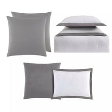 Load image into Gallery viewer, Truly Soft Everyday Hotel Border 7-Pc. Comforter Set - KING / CAL KING - Gray
