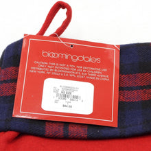 Load image into Gallery viewer, Bloomingdale's Plaid Cuff Holiday Hanging Stocking (Red)
