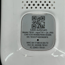 Load image into Gallery viewer, eufyCam S300 4K UHD Add-on Security Camera - White
